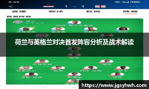 荷兰与英格兰对决首发阵容分析及战术解读